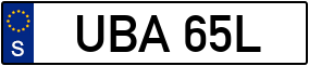 Trailer License Plate